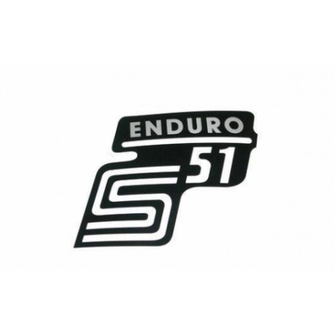 Nálepka bočná Enduro strieborná