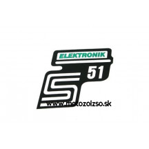 Nálepka bočná S51 Elektronik zelená