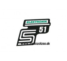 Nálepka bočná S51 Elektronik zelená