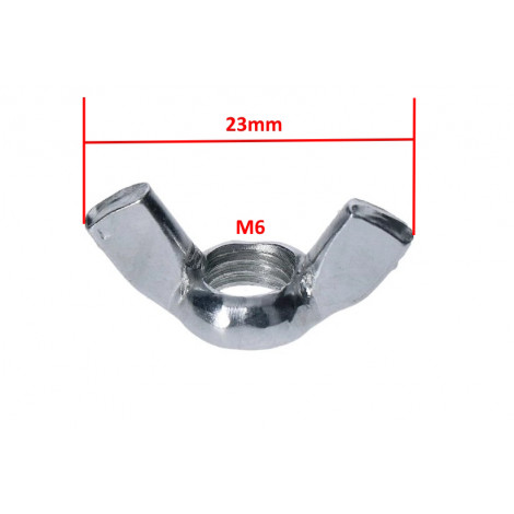 Krídlová matica bowdenu M6