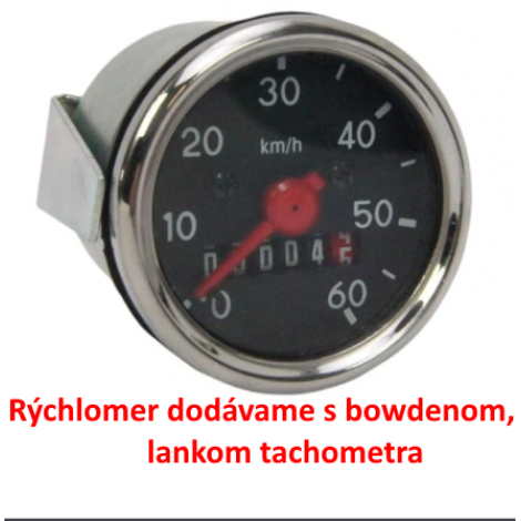 Rýchlomer(60km/h)  BAB + bowden *A