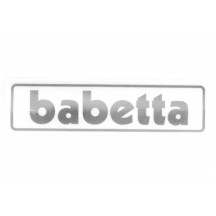 Nálepka BABETTA 145x38 strieborná