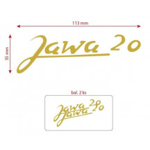 Nálepka Jawa 20 old / pár