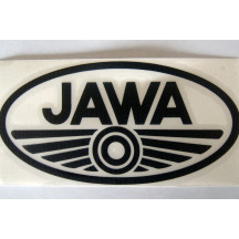 Nálepka JAWA 100x50 čierna / pár