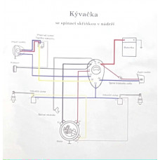 Kabeláž Jawa 250/350 KÝVAČKA(sp. v nádrži) *A